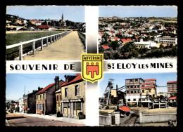 63 - ST-ELOY-LES-MINES - SOUVENIR MULTIVUES ET BLASON - Saint Eloy Les Mines