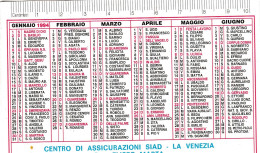 Calendarietto - Centro Di Assicurazioni Siad - Lavenezia - San Prisco - Caserta - Anno 1994 - Tamaño Pequeño : 1991-00