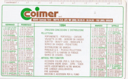 Calendarietto - Coimer - Motta S.a. Catania - Anno 1994 - Petit Format : 1991-00