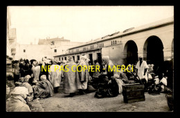 ALGERIE - SAHARA - BISKRA - LE MARCHE - CARTE PHOTO ORIGINALE - Biskra