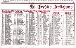 Calendarietto - Credito Artigiano - Anno 1994 - Petit Format : 1991-00