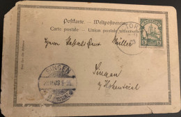 CAMEROUN.1903.Colonie Allemande.Carte Postale De Viktoria. Oblitération De Viktoria Au Cameroun.24D5 - Kamerun