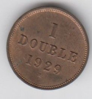 Guernsey Coin 1double 1929 Condition Almost UNC. - Guernsey