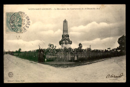 GUERRE DE 1870 - NUITS-ST-GEORGES (COTE-D'OR) - MONUMENT DES COMBATTANTS DU 18 DECEMBRE 1870 - Nuits Saint Georges