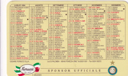 Calendarietto - Fiorucci - Sponsor Ufficiale Inter - Anno 1994 - Formato Piccolo : 1991-00