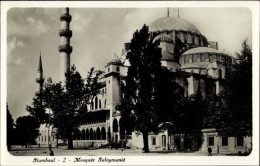 Postcard Constantinople Istanbul Turkey, Suleymaniye Mosque - Türkei