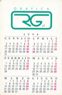 Calendarietto - Grafica - Rg - Milano - Anno 1994 - Formato Piccolo : 1991-00