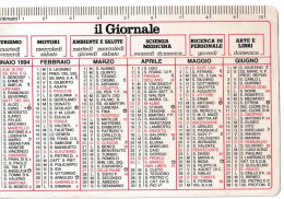 Calendarietto - Il Giornale - Anno 1994 - Petit Format : 1991-00
