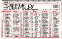 Calendarietto - Italia Incendio - Gruppo Reale Muta - Milano - Anno 1994 - Petit Format : 1991-00