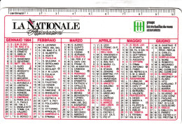 Calendarietto - La Nazionale Assicurazioni - Anno 1994 - Petit Format : 1991-00