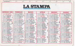 Calendarietto - La Stampa - Anno 1994 - Formato Piccolo : 1991-00