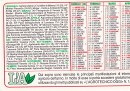 Calendarietto - L'agrotecnico Oggi - Forli - Anno 1994 - Petit Format : 1991-00