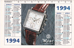 Calendarietto - WYLER - Incaflex - Anno 1994 - Petit Format : 1991-00