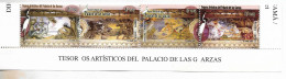 PANAMA 2002 MINIATURE SHEET PALACIO DE LAS GARZAS ART PAINTING MNH STRIP OF 4 - Panamá