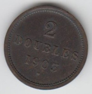 Guernsey Coin 2 Double 1903 - Condition Fine - Guernsey