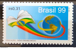 C 2235 Brazil Stamp Stamp Education New High School Flag Map Book 1999 - Unused Stamps