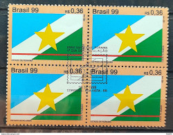 C 2227 Brazil Stamp Roraima Star Flag 1999 Block Of 4 CBC RR - Unused Stamps