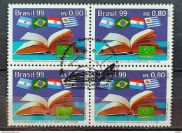 C 2220 Brazil Stamp Cultural Heritage Day Of Mercosur Flag 1999 Block Of 4 CBC DF - Unused Stamps