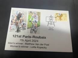 8-4-2024 (1 Z 22) France  - 121st Paris-Roubaix Cycling Race (men & Women Winners) 7 April 2024 - Ciclismo