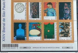 C 2159 Brazil Stamp Biennial Of Sao Paulo Van Gogh Arte 1998 Complete Series Bar Code - Unused Stamps