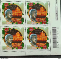 C 2141 Brazil Stamp Luiz De Queiroz Esalq Education Agriculture USP 1998 Block Of 4 Bar Code - Unused Stamps