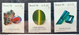 C 2069 Brazil Stamp Brazilian Stones Alexandrita 1998 Complete Series Separated - Unused Stamps