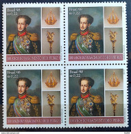 C 2169 Brazil Stamp Dom Pedro I King Monarchy Crown Portugal 1998 Block Of 4 - Unused Stamps