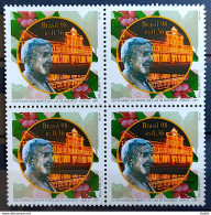 C 2141 Brazil Stamp Luiz De Queiroz Esalq Education Agriculture USP 1998 Block Of 4 - Unused Stamps