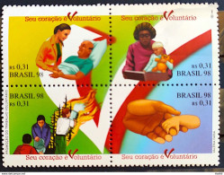 C 2081 Brazil Stamp Promotion Of Voluntary Work Health Hand 1998 - Unused Stamps