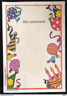 Brazil Aerogram Cod 083 HAPPY BIRTHDAY 1998 - Postwaardestukken