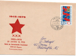 60153 - DDR - 1975 - 10Pfg FDJ EF A OrtsBf DESSAU - PIONIERPOSTAMT - Covers & Documents