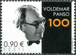 Estonia 2020. 100 Years Of The Birth Of Voldemar Panso (MNH OG) Stamp - Estonia