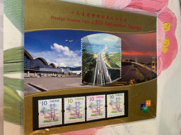 Hong Kong Stamp Pack Bridges 4 Different Landscape - Cartas & Documentos