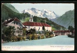 AK Gsteig B. Wilderswil, Ortsansicht Mit Jungfrau  - Wilderswil