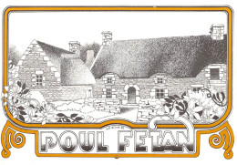 56  QUISTINIC Village De POUL-FETAN Illustration De AR-Roué    (Scan R/V) N°   28   \MS9035 - Hennebont
