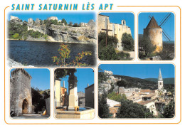 84 Saint-Saturnin-Lès-Apt Multivue Du Village  (Scan R/V) N°   42   \MS9076 - Gordes