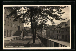 AK Reichenbach I. Vgtld., Stadtbad Mit Strasse  - Reichenbach I. Vogtl.