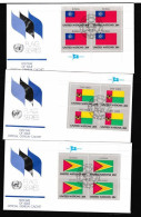 1980s Flag Series United Nations Cover 6 Pieces - Covers