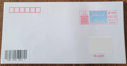 China Cover "Haihe Old Book Market" (Tianjin) Colored Postage Machine Stamp First Day Actual Mail Seal - Sobres