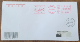 China Cover "Plum Blossom" (Shanghai) Postage Stamp First Day Actual Delivery Seal - Sobres