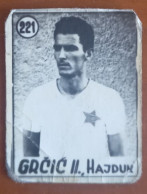 #12  Rare Football Card -  LENKO GRCIC FC NK Hajduk Split Croatia - Yugoslavia - Sonstige & Ohne Zuordnung