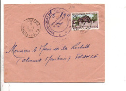 HAUTE VOLTA SEUL SUR LETTRE DE BANFORA POUR LA FRANCE 1963 - Upper Volta (1958-1984)