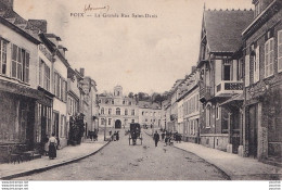 B12-80) POIX (SOMME) LA GRANDE RUE SAINT DENIS  - ( ANIMEE - 2 SCANS ) - Poix-de-Picardie