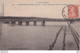 B26-40) MIMIZAN LES BAINS (LANDES)  LE PONT DU CHEMIN DE FER ET LES BORDS DU COURANT - Mimizan Plage