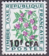 Réunion N° Taxe 54 ** Fleurs Des Champs - Pervenche - Postage Due