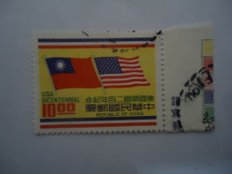 TAIWAN   USED   STAMPS  FRAGS TAIWAN- USA - Otros & Sin Clasificación