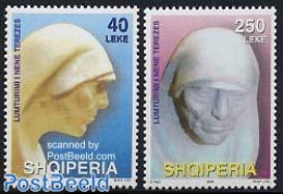 Albania 2003 Mother Teresa 2v, Mint NH, History - Religion - Nobel Prize Winners - Religion - Prix Nobel