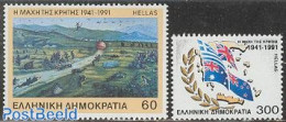 Greece 1991 German Invasion 2v, Mint NH, History - Militarism - Women - Ungebraucht