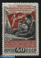 Russia, Soviet Union 1951 Soviet Peace Conference 1v, Mint NH, History - Peace - Unused Stamps