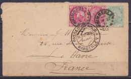 Cape Of Good Hope - L. Affr. 2½d Càd KIMBERLEY /DEC 22 1901 Pour LE HAVRE - Cachet Censure "PASSED CENSOR /W.ELTON Major - Cap De Bonne Espérance (1853-1904)